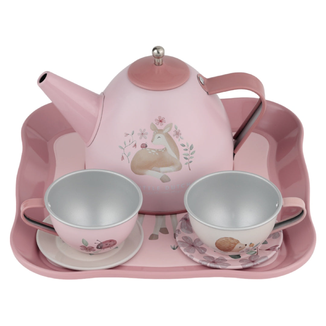 Tea set with suitcase Fairy Garden | Little Dutch