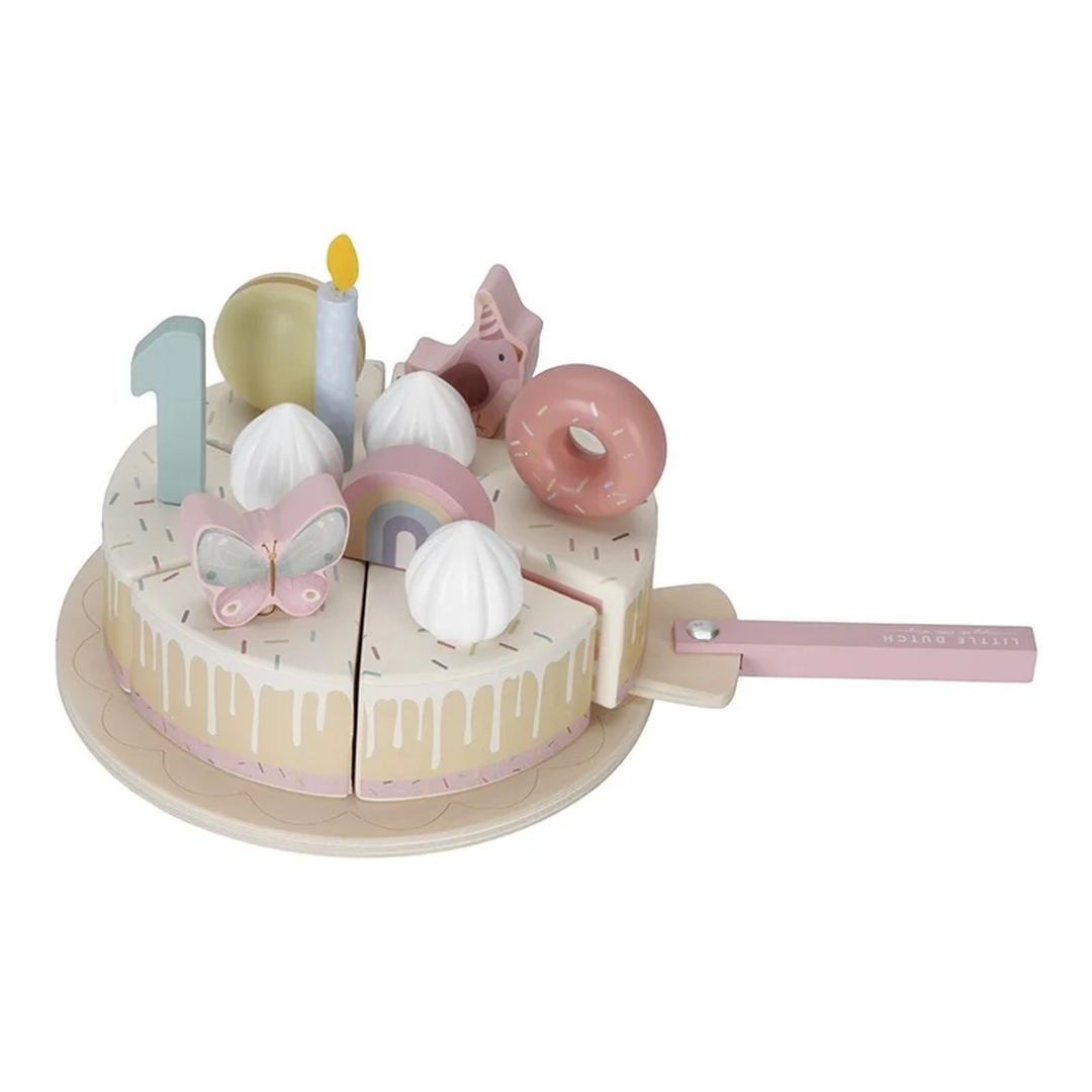 pink birthday cake