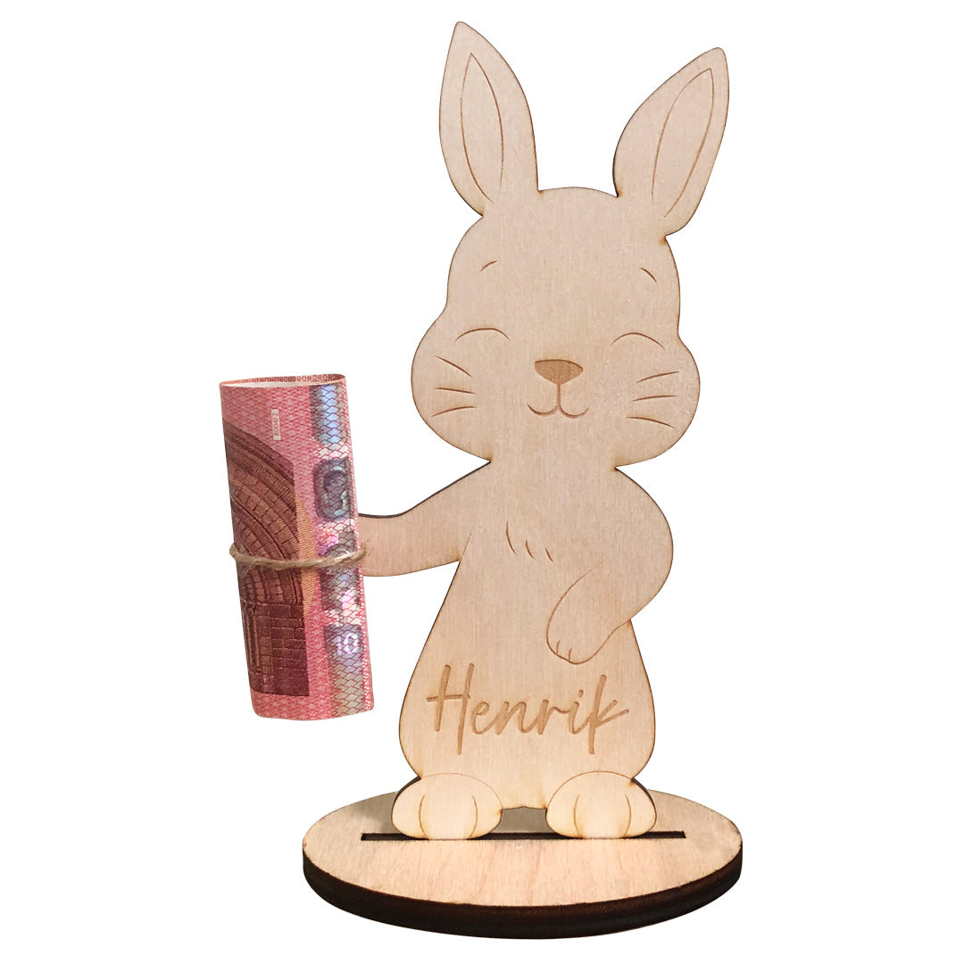 Money gift bunny, 9.2 x 17.7 cm | Smacking buffer