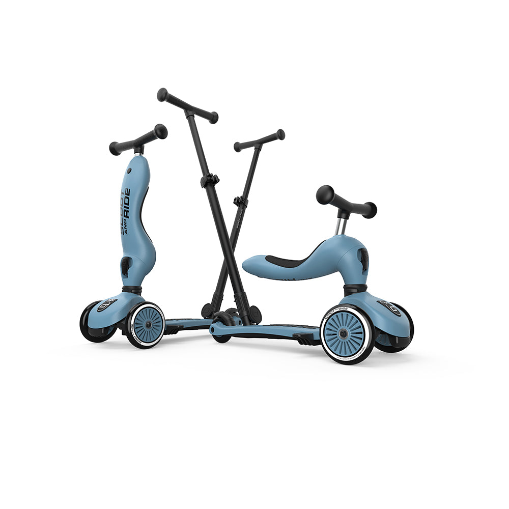 Highwaykick 1 Push &amp; Go steel | Scoot and ride