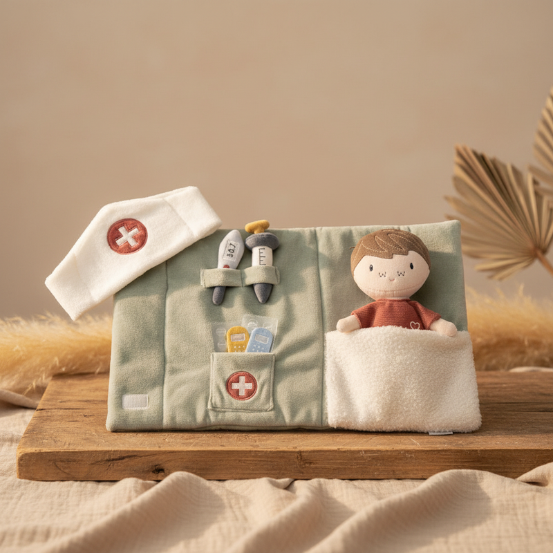 Cuddly Doll Jim Doctor Play Set - Role-playing for Children