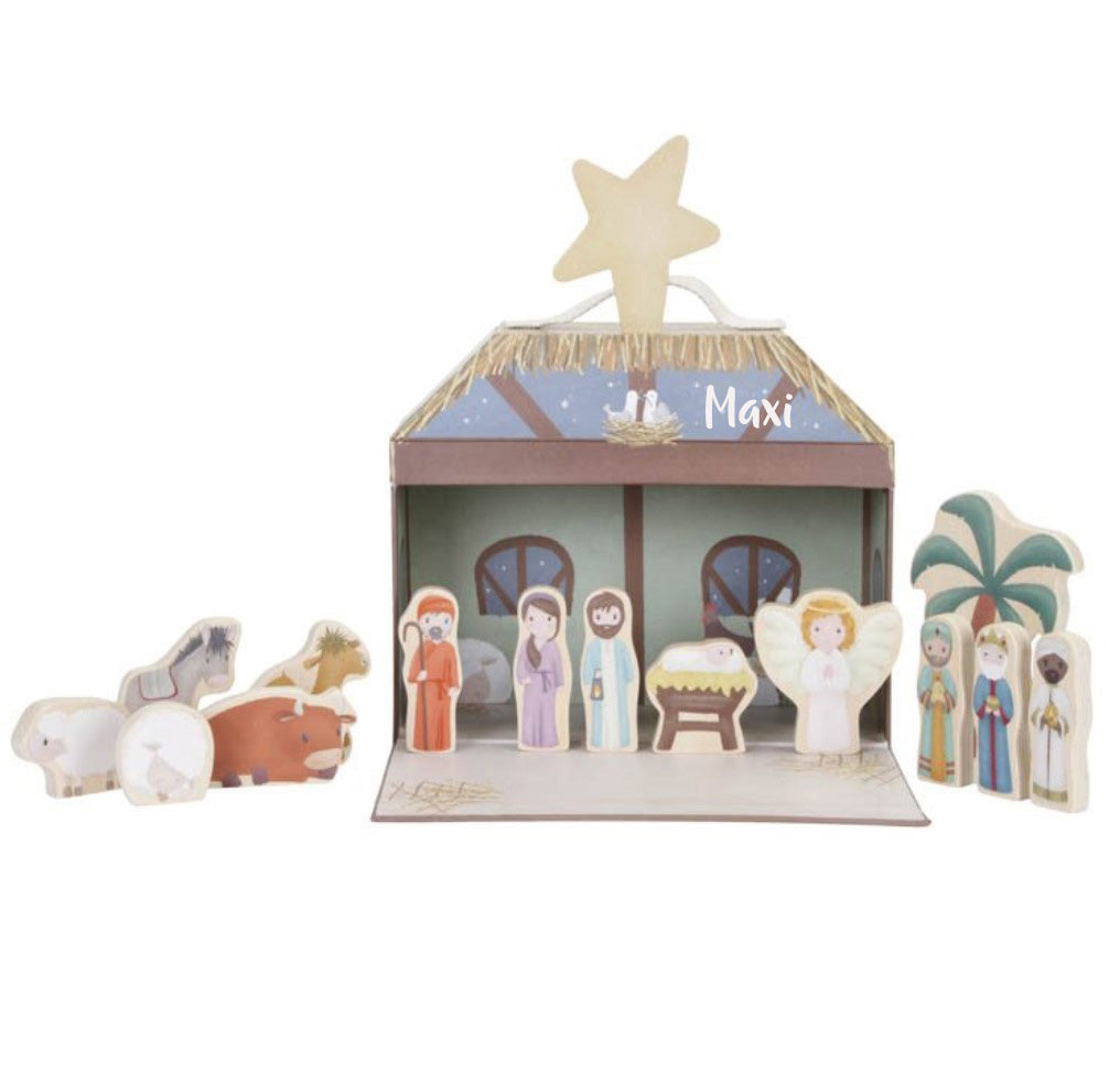 Personalized wooden nativity scene – a charming nativity play for children