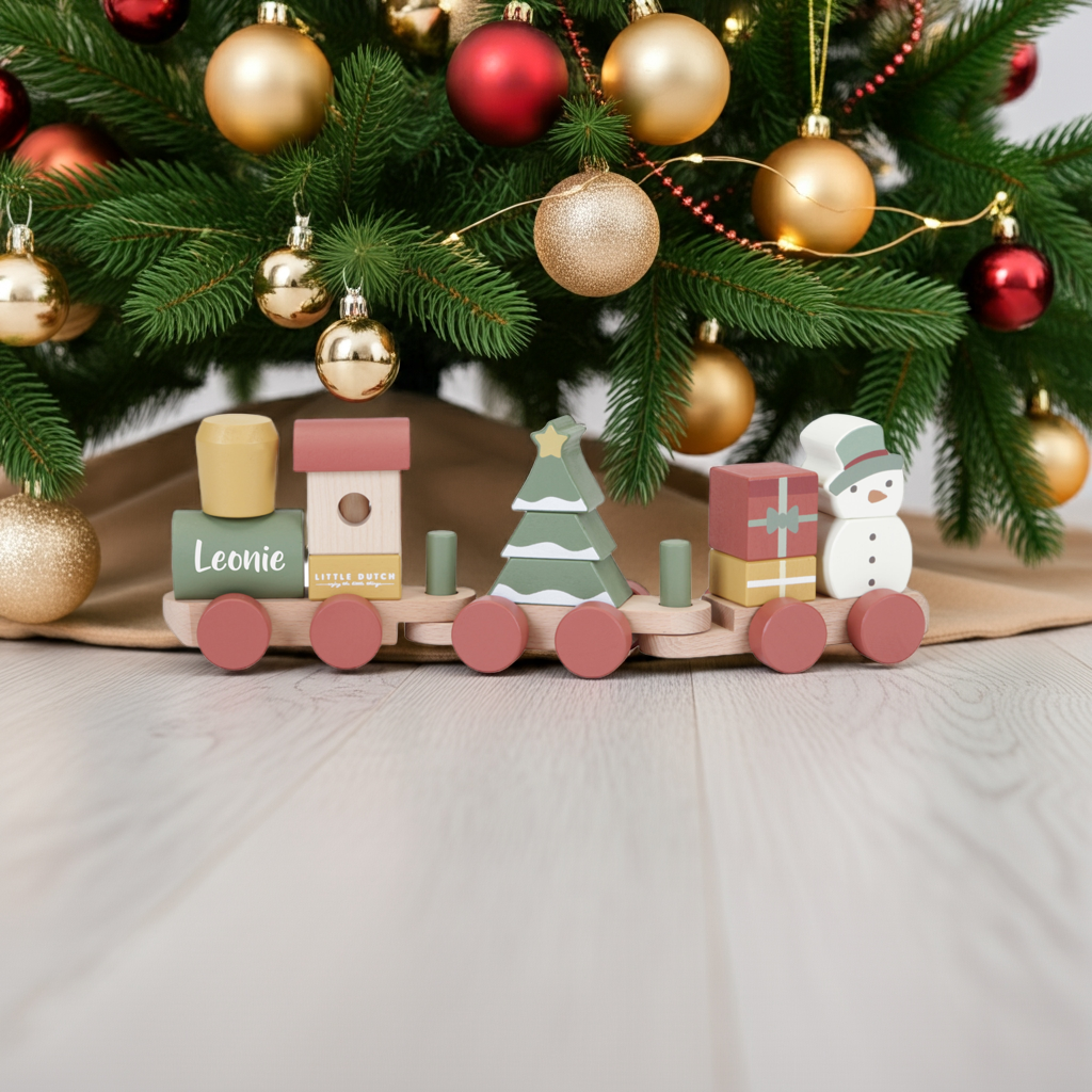 Personalized Wooden Train Christmas – Birth Gift