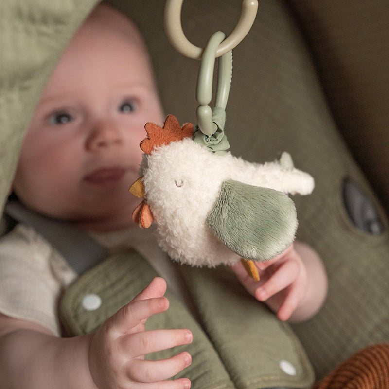 Zittertier Huhn Little Farm – Vibrationsspielzeug für Babys ab Geburt