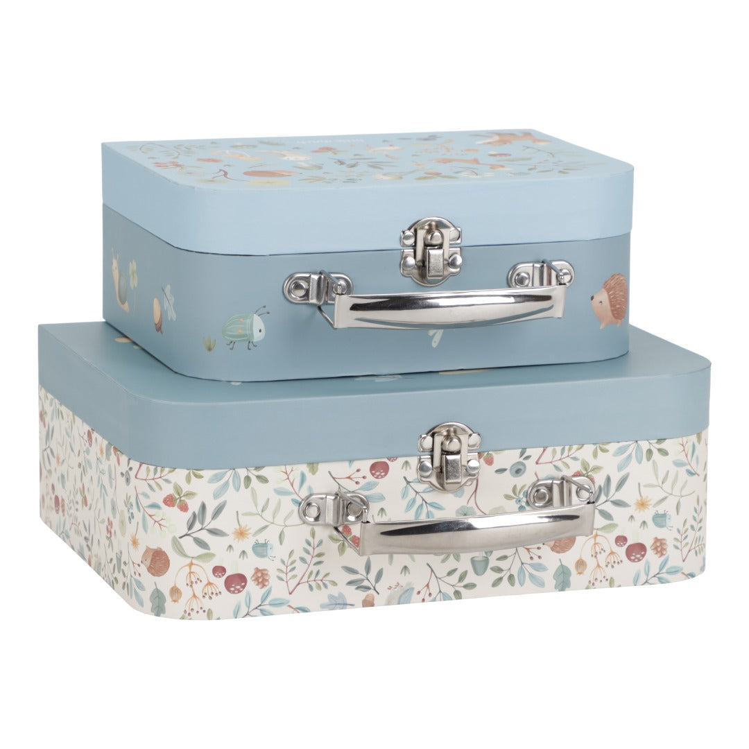 Suitcase personalized with name in blue