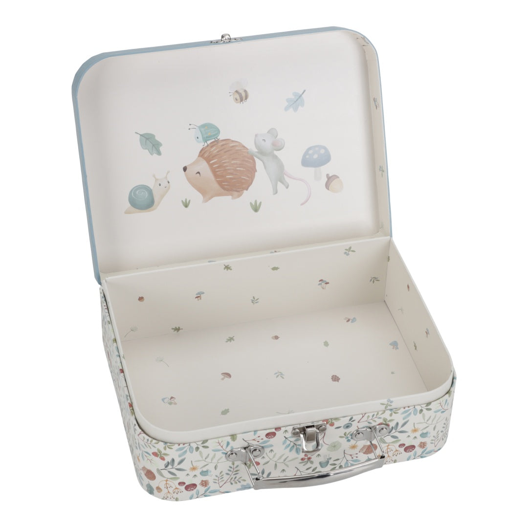 Suitcase personalized with name in blue