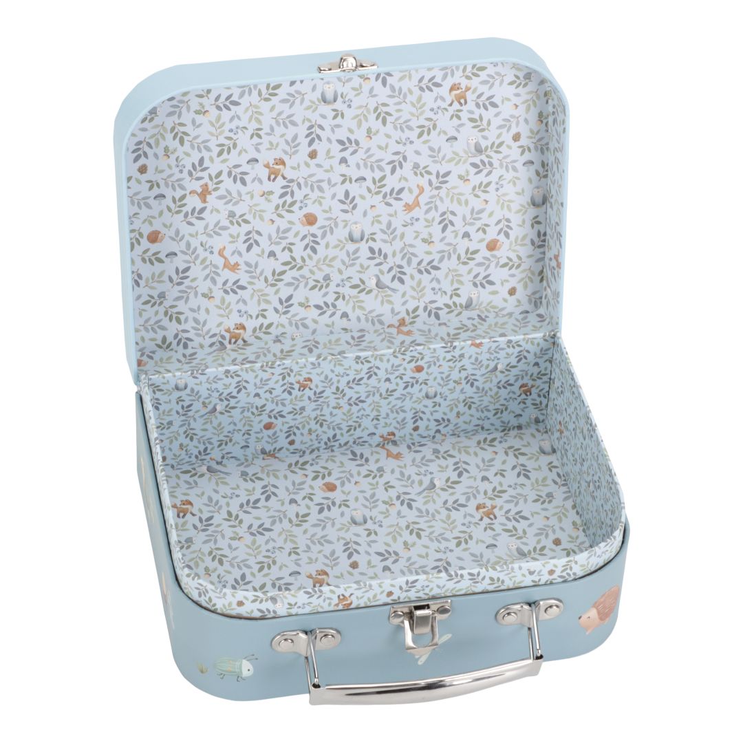 Suitcase personalized with name in blue