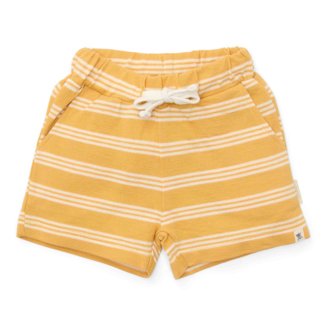 Yellow Stripe Shorts for Babies and Kids