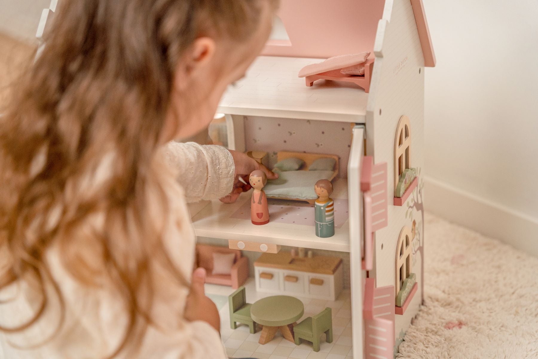 Wooden dollhouse