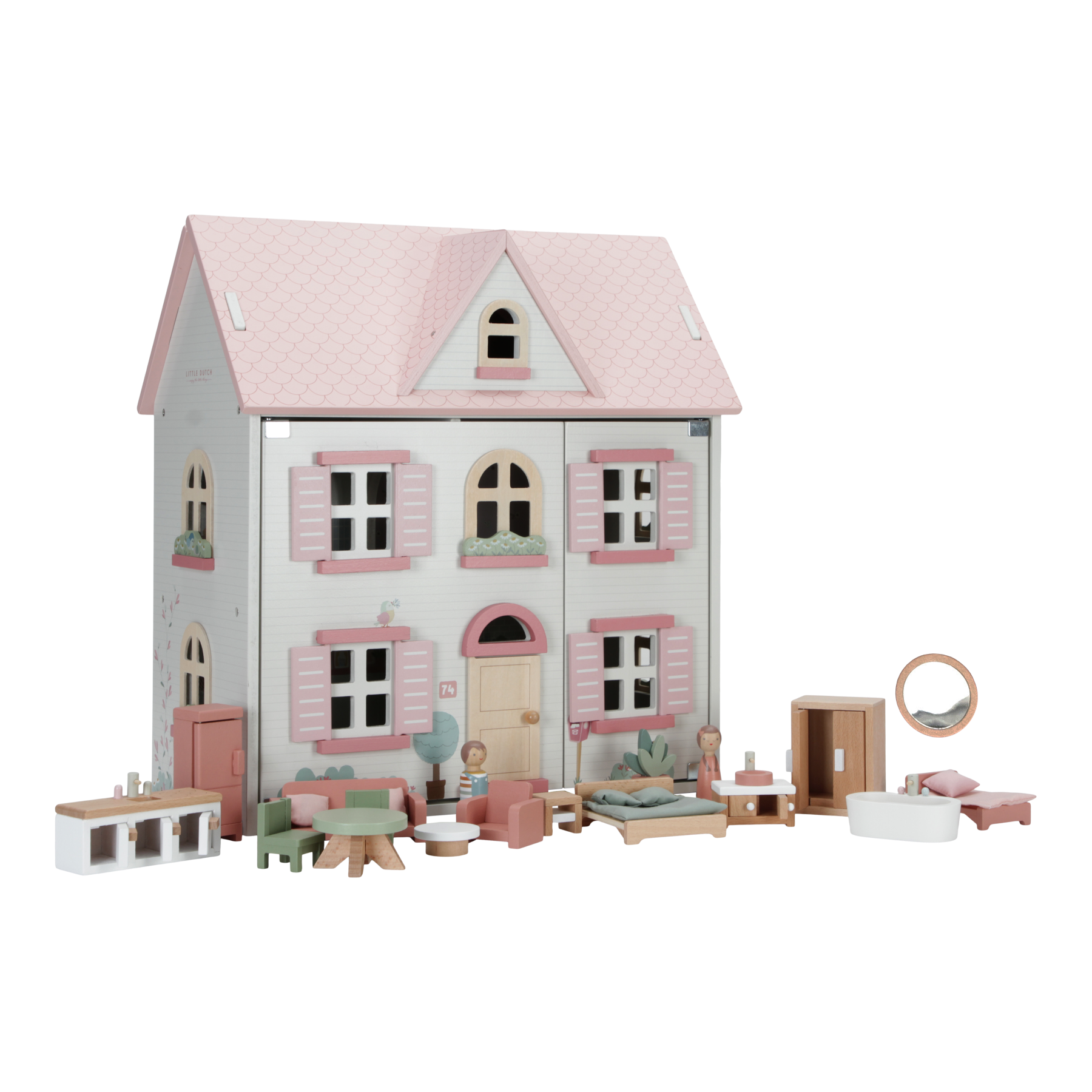 Wooden dollhouse