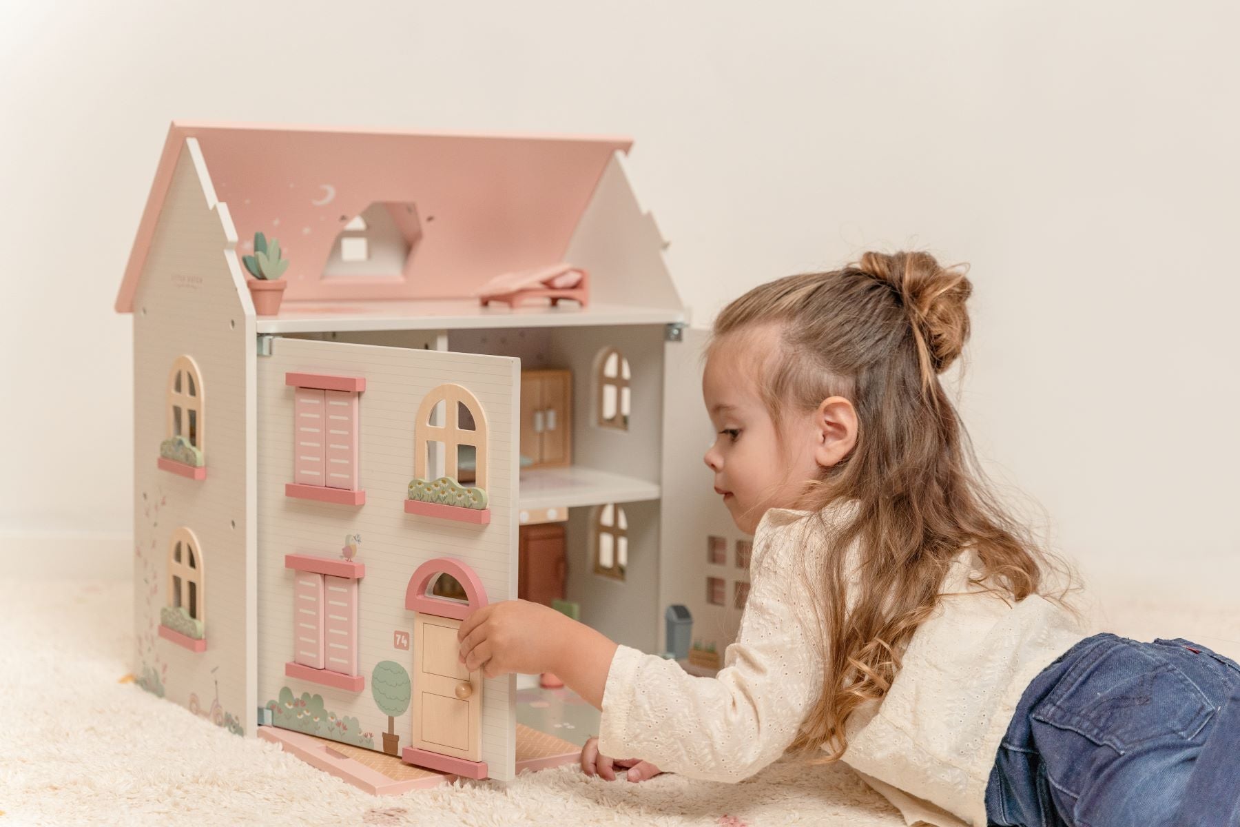 Wooden dollhouse
