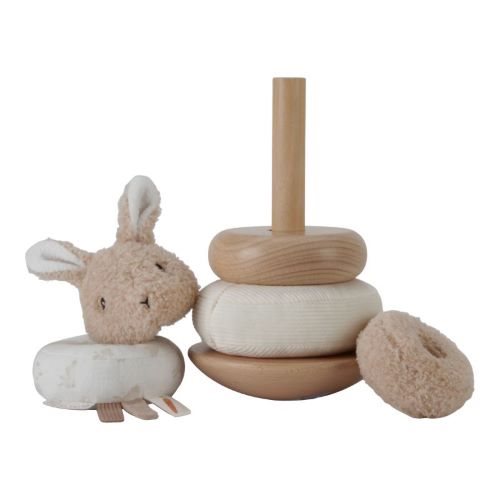 Personalisierter Stapelturm Baby Bunny mit Namen Geschenk zur Geburt