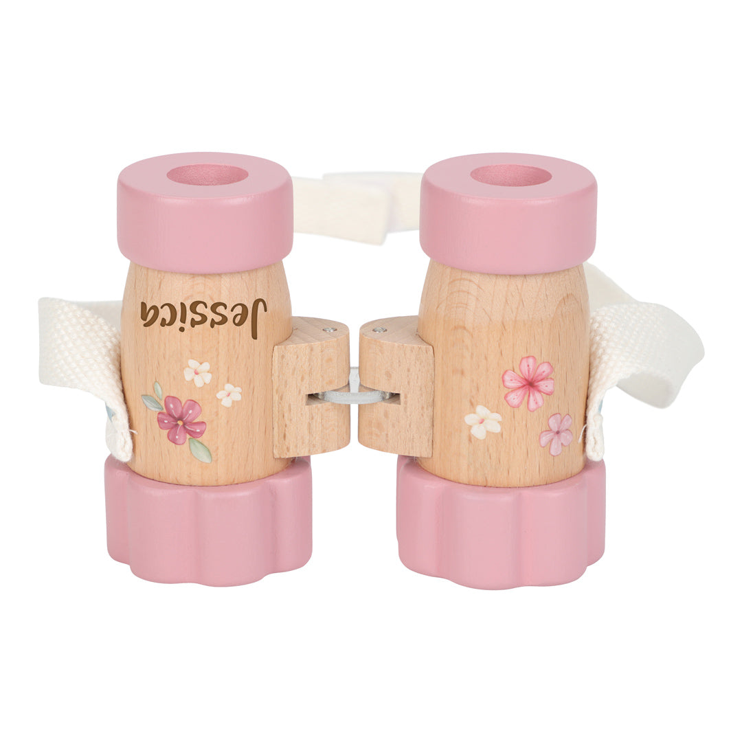 Fairy Garden Wooden Binoculars for Kids with Magnification