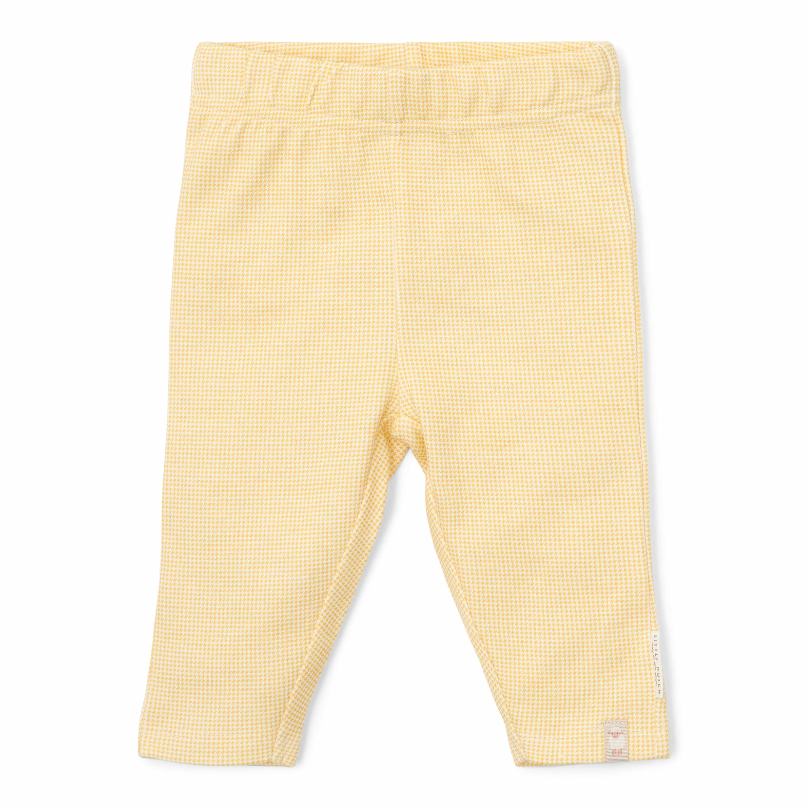Warm Yellow Plaid Leggings for Babies and Children