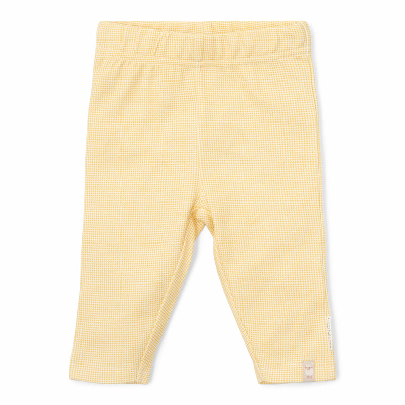 Warm Yellow Plaid Leggings for Babies and Children