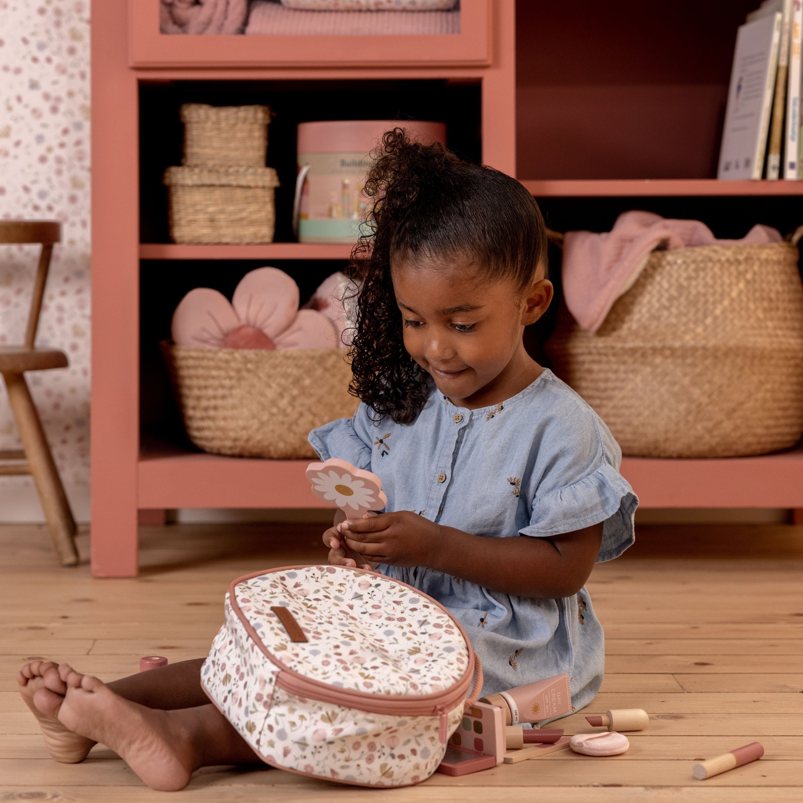 Trousse de maquillage Fleurs et Papillons