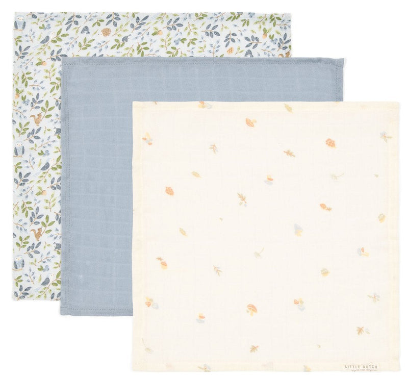Ensemble de serviettes de toilette en mousseline « Forest Friends » | Little Dutch