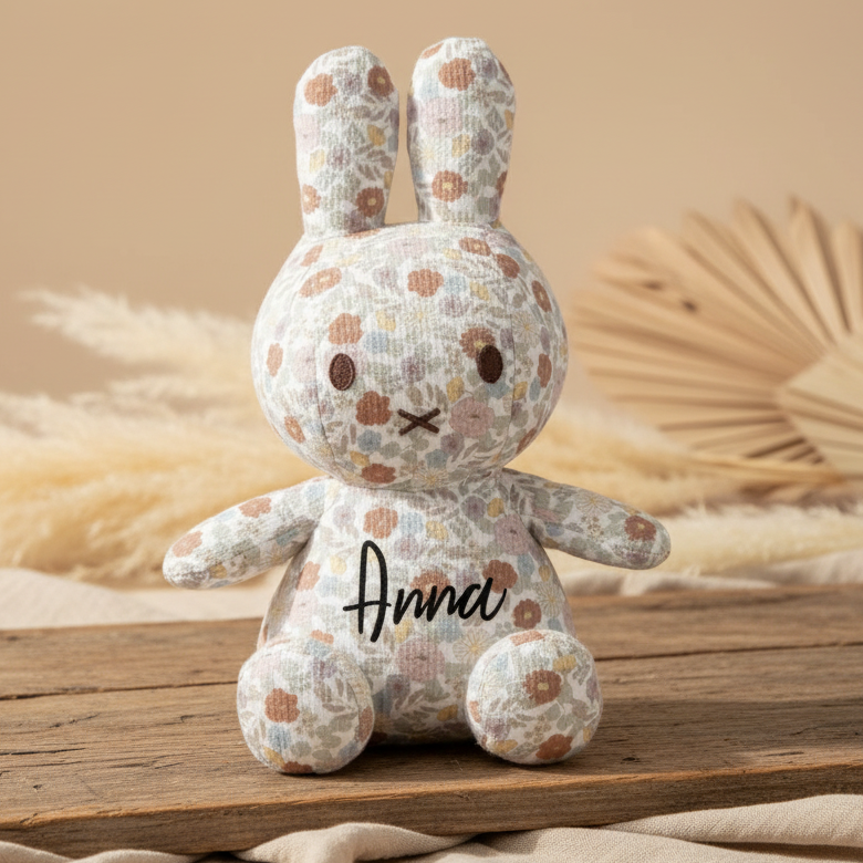 Kuscheltier Miffy Hase Little Flowers 25 cm – Geschenk zur Geburt