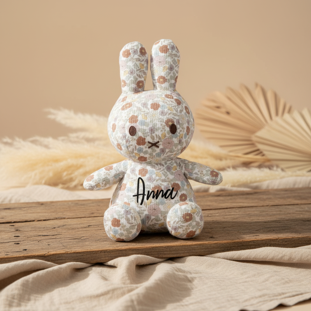 Kuscheltier Miffy Hase Little Flowers 25 cm – Geschenk zur Geburt