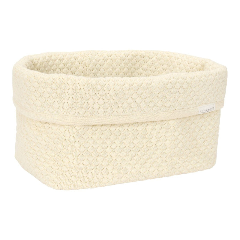 Grand panier d'allaitement brodé - Pure Soft White | Little Dutch