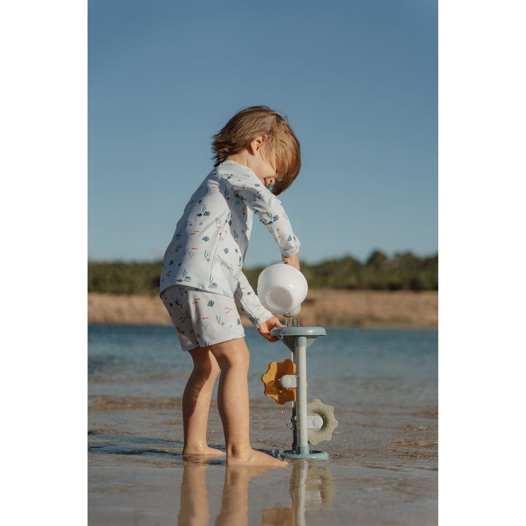 Sand- & Wassermühle Ocean Dreams Blau – Spielzeug für Strand und Garten