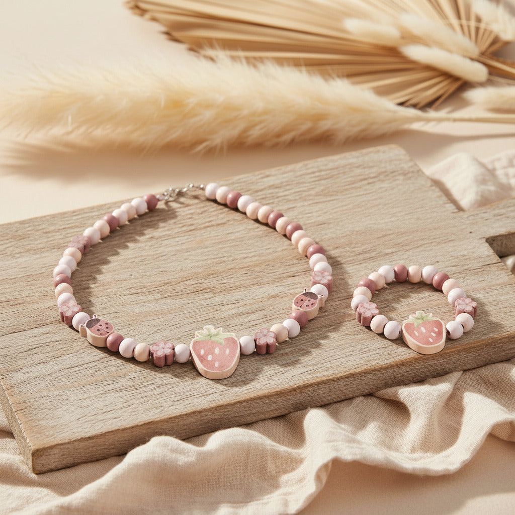 Strawberry Jewelry Set for Kids