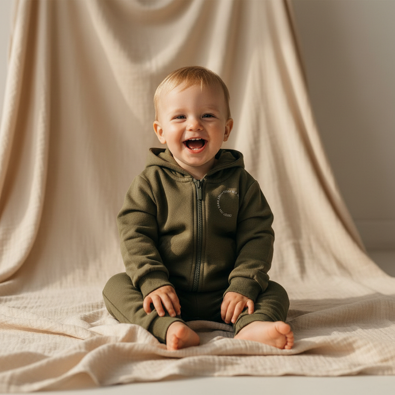 Sweat-shirt vert foncé - Little Farm | Little Dutch