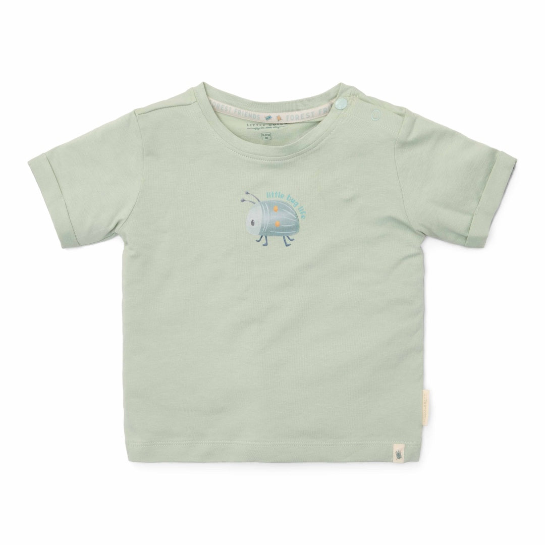 T-Shirt vert forêt | Little Dutch