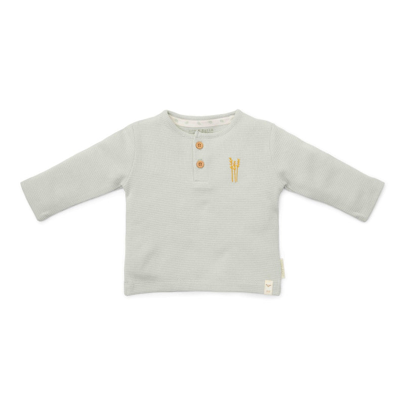 T-shirt manches longues pour bébés et enfants en vert doux