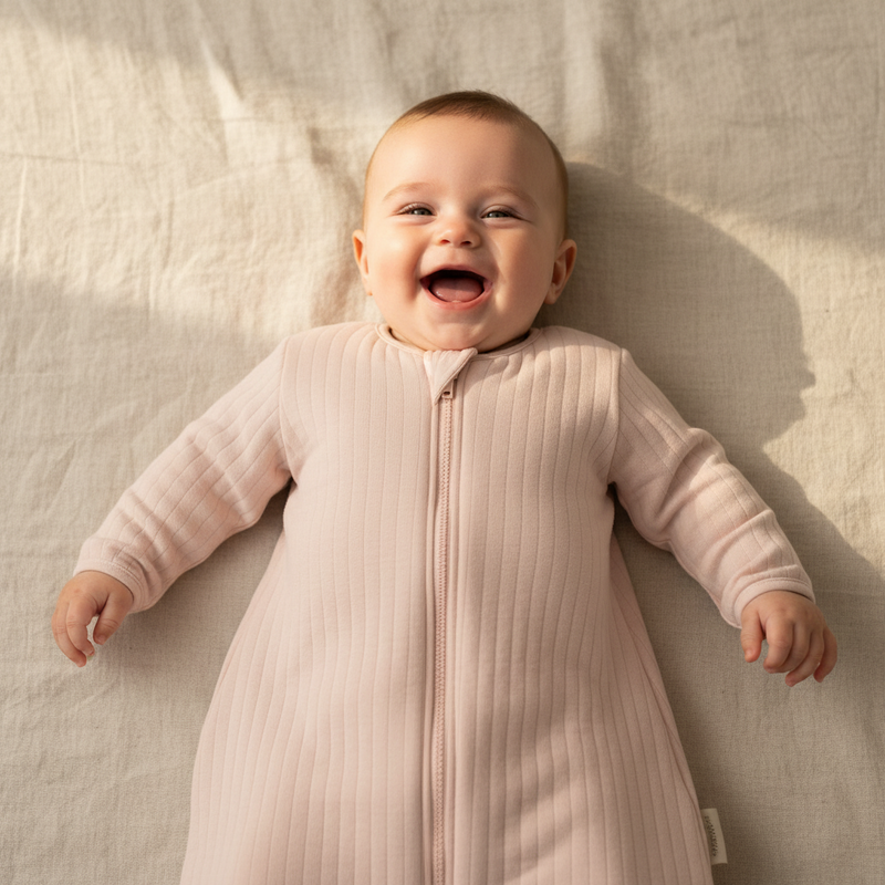 Winter sleeping bag 90 cm Pure Soft Pink | Little Dutch customizable