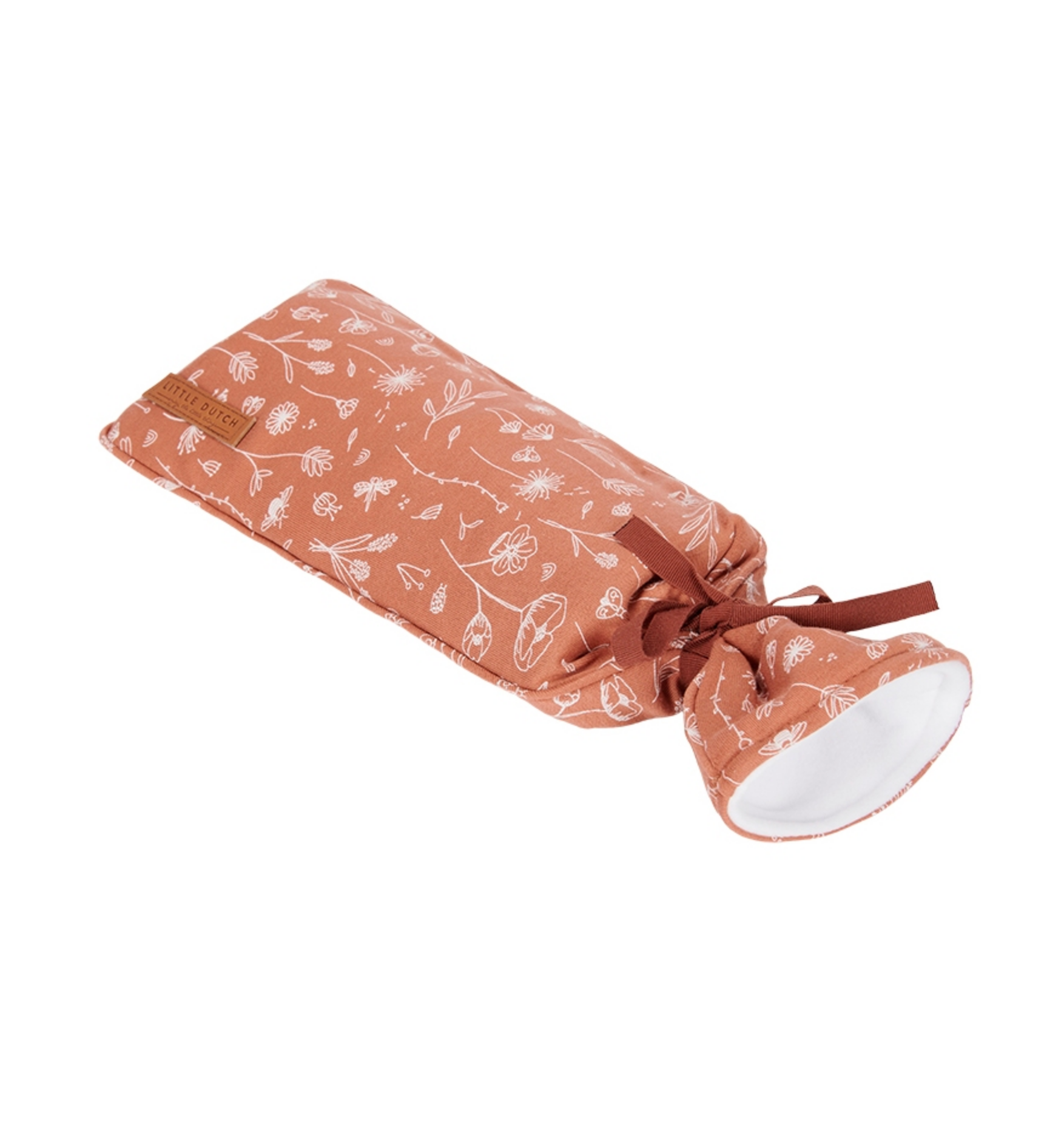 Housse pour bouillotte Motif fleurs sauvages Rouille | Little Dutch