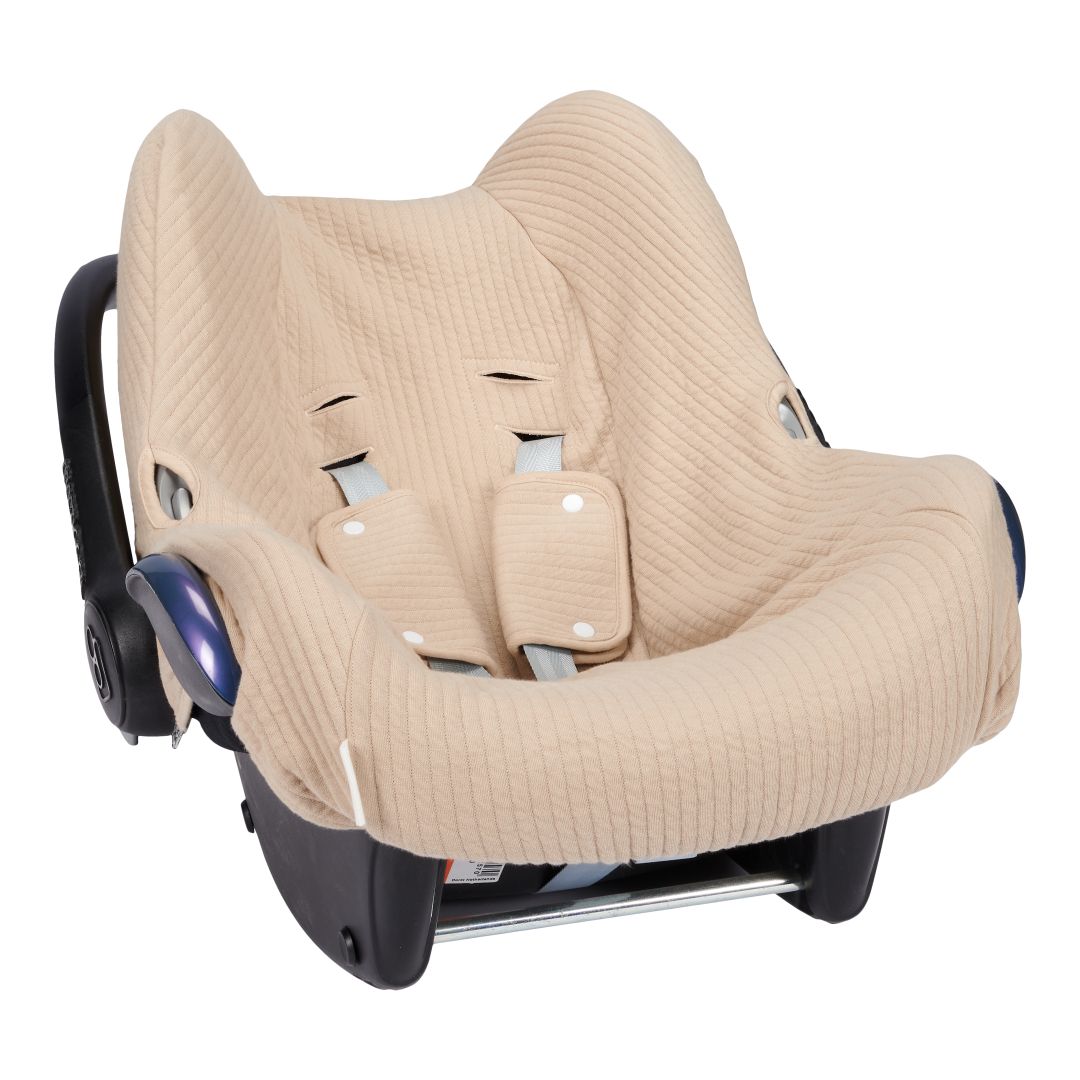 Baby car seat cover 0+ Pure Beige | Little Dutch