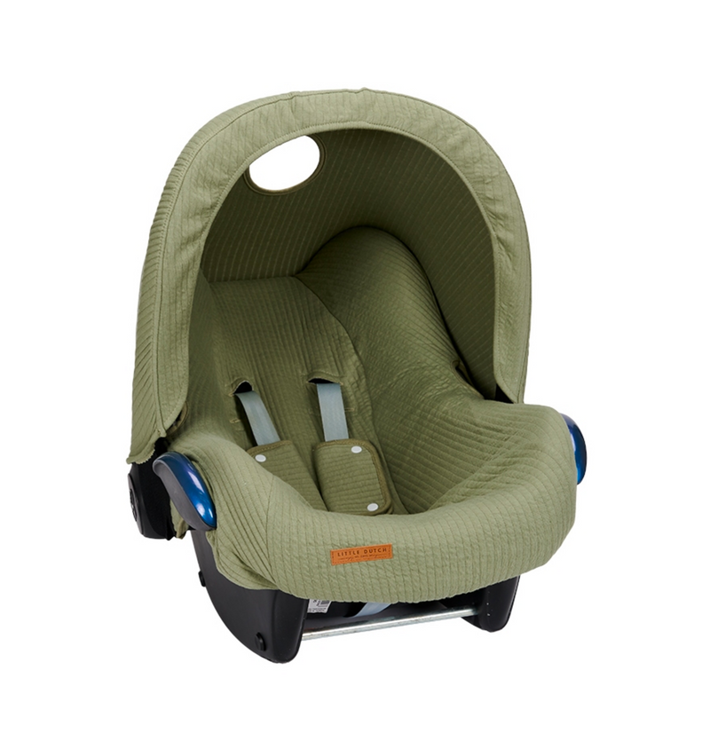 Pare-soleil pour siège auto bébé 0+ Pure Olive | Little Dutch