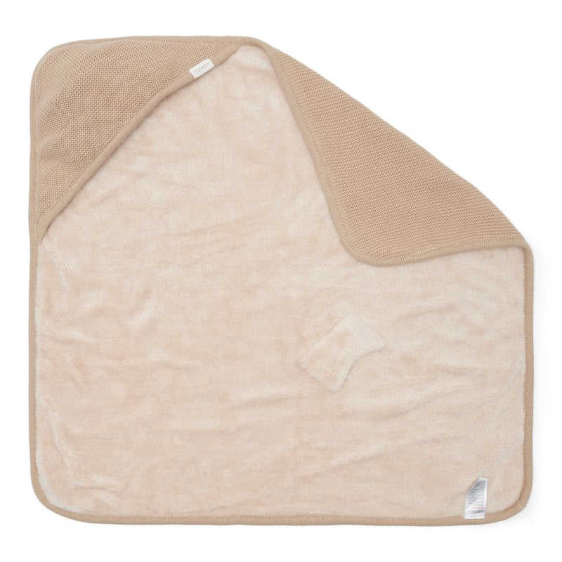 Couverture en tricot beige | Little Dutch