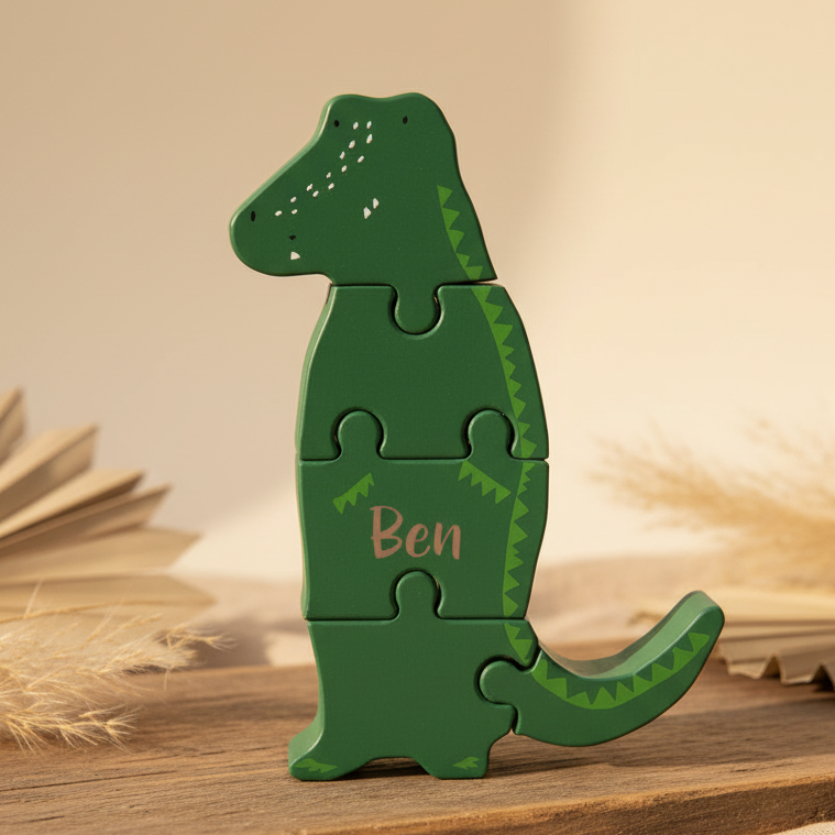 Puzzle en bois – Monsieur Crocodile | Trixie