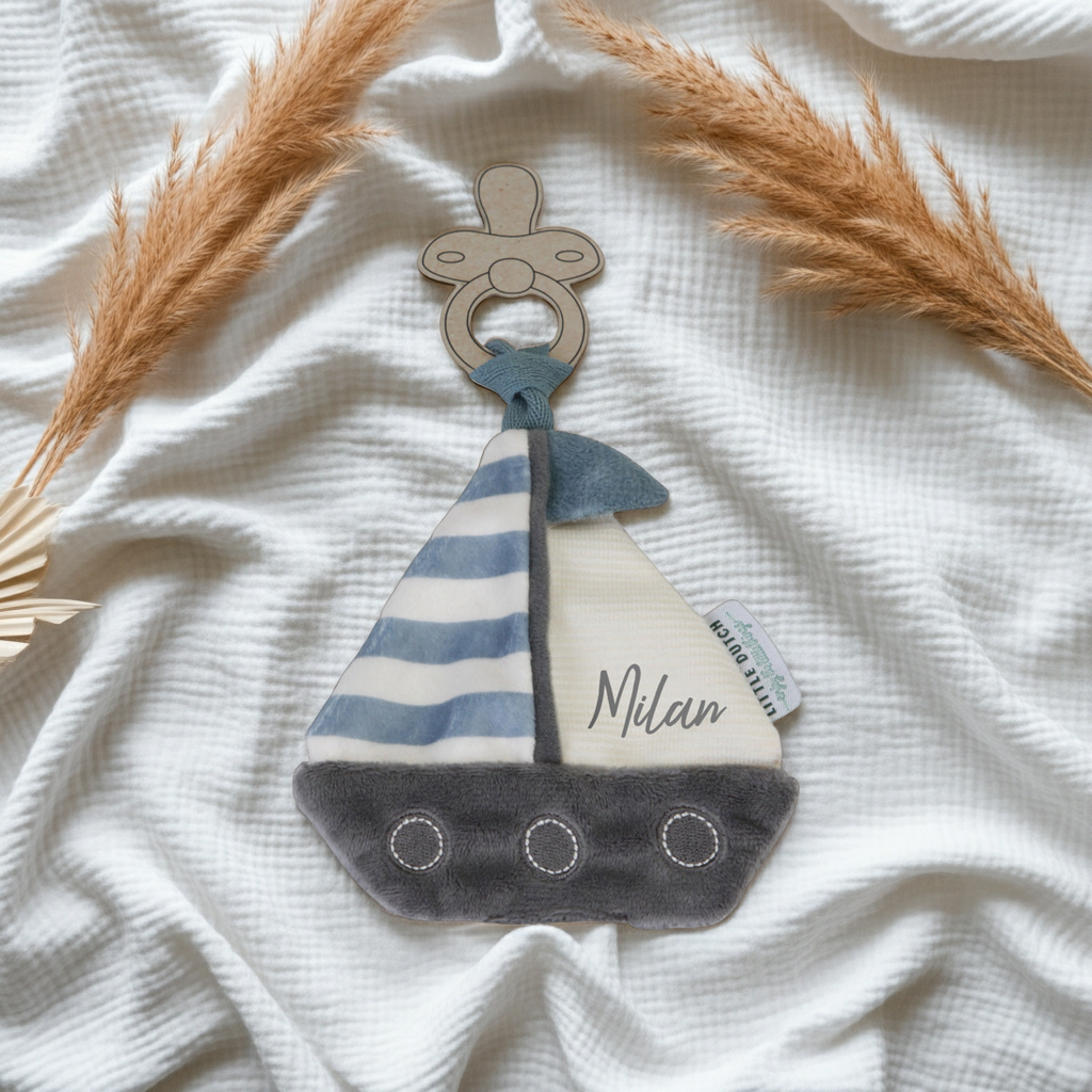 Schnullertuch Sailors Bay | Kuscheltuch für Babys