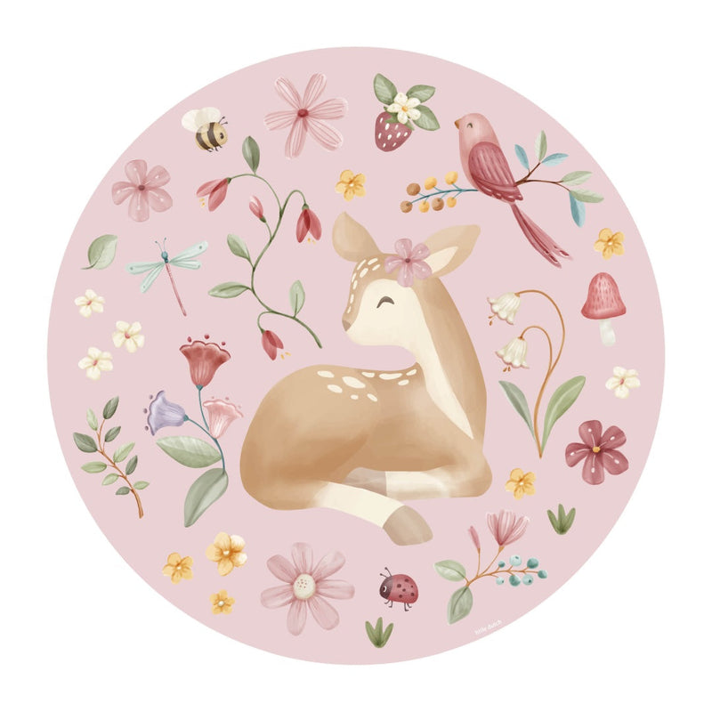 Non-woven wallpaper round Fairy Garden | Little Dutch