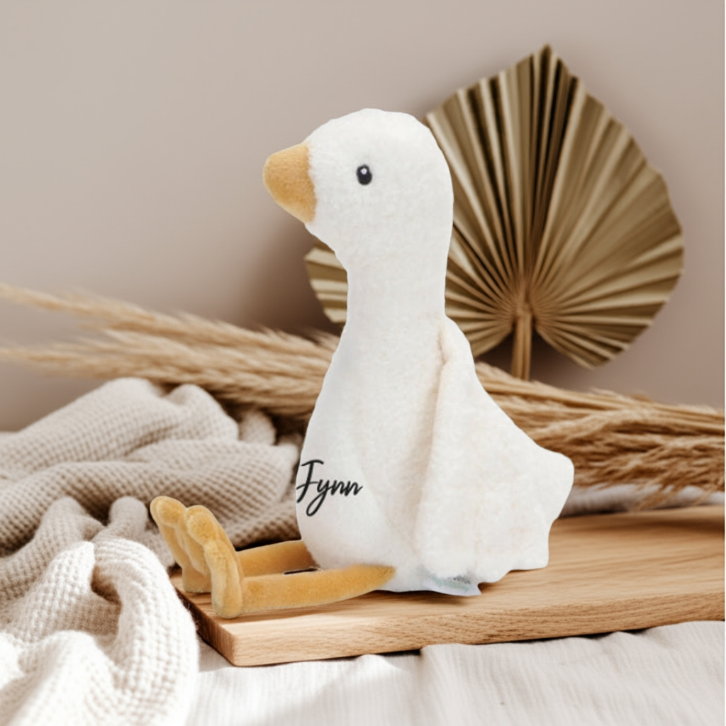 Little Goose cuddly toy, white, 20 cm | Little Dutch