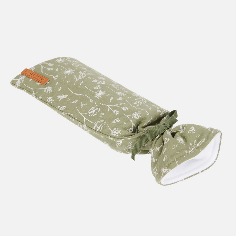 Housse pour bouillotte Fleurs sauvages Olive | Little Dutch