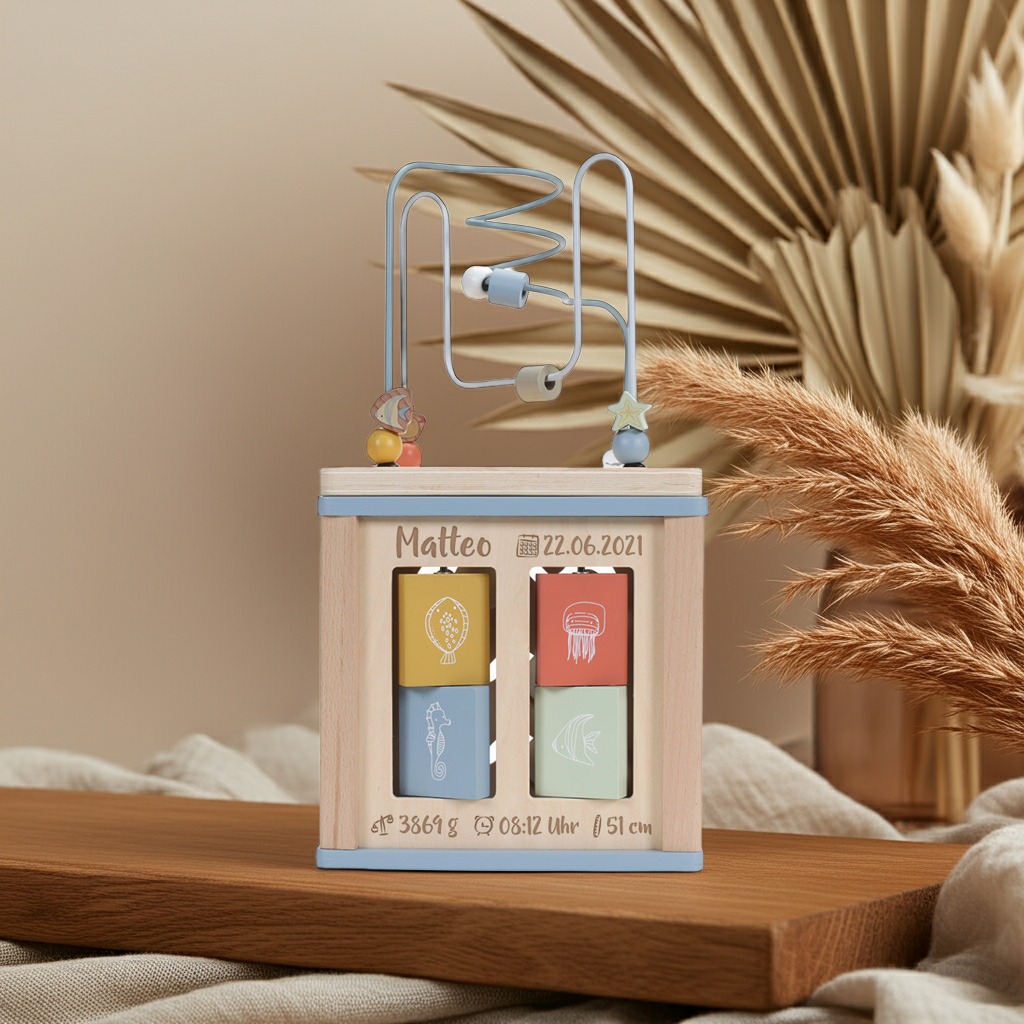 Activity Cube Ocean - Gift for Birth