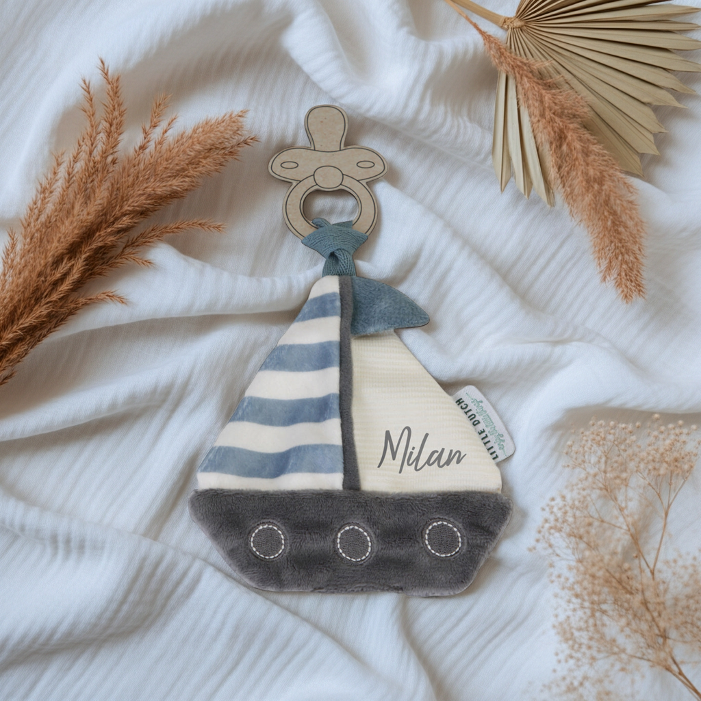 Schnullertuch Sailors Bay | Kuscheltuch für Babys