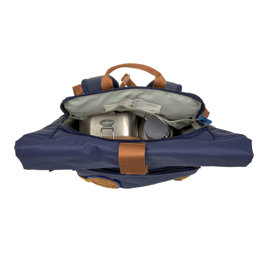 Children's Rolltop Backpack - Little Gang, Dark Blue | Lässig