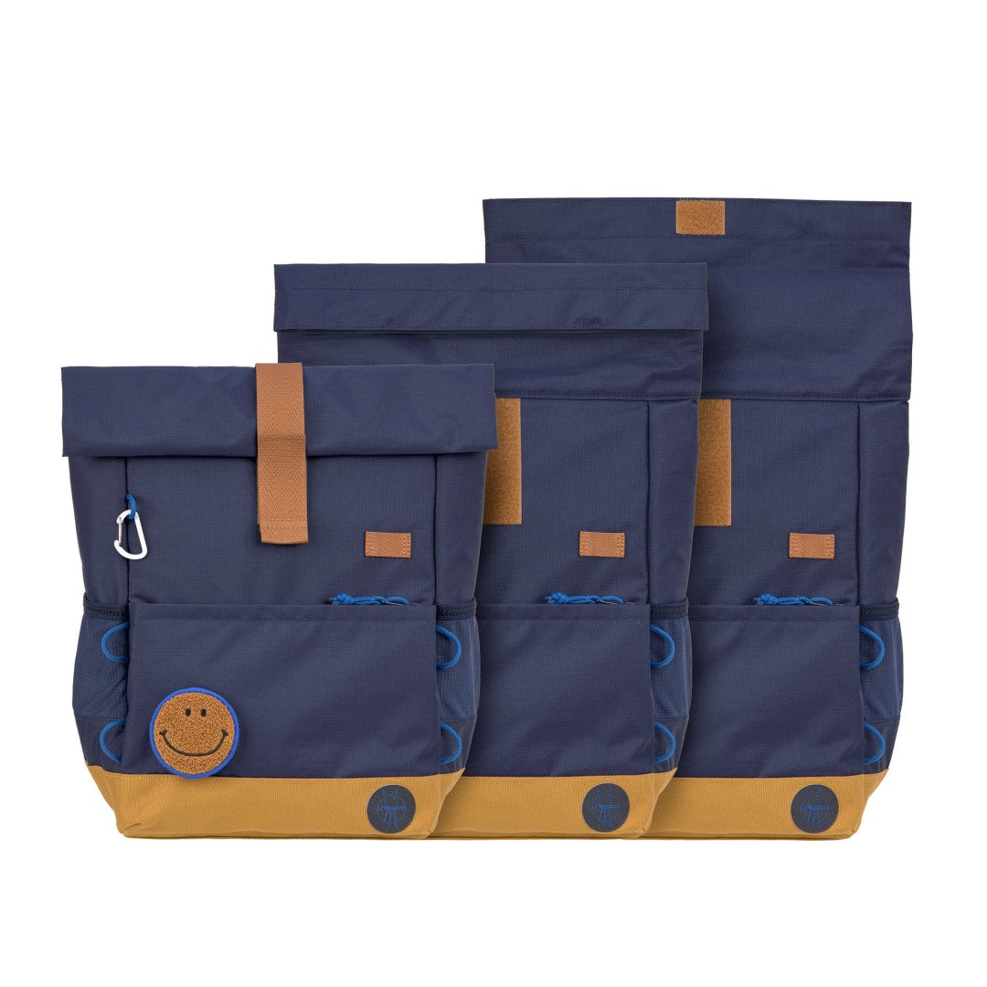 Children's Rolltop Backpack - Little Gang, Dark Blue | Lässig