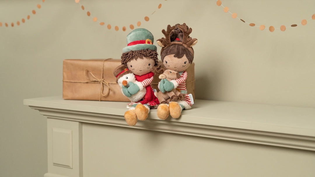 Poupée câline Evi Hiver 35 cm – Poupée en tissu souple pour enfants