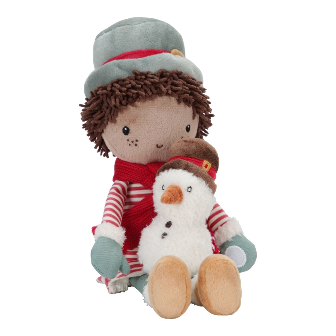 Poupée en peluche Jake Noël 35 cm – Cadeau de Noël pour enfants
