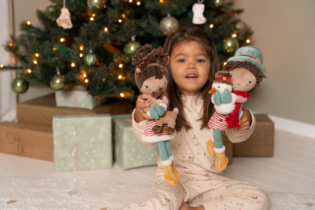 Poupée en peluche Jake Noël 35 cm – Cadeau de Noël pour enfants