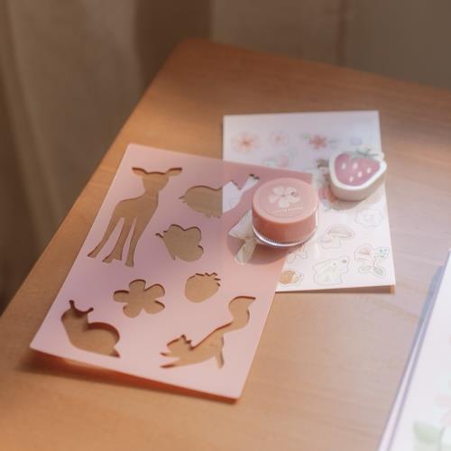 Schreibset mit Fairy Garden Motiv fuer Kinder mit Stiften und Zubehoer zum Malen, Schreiben und kreativen Gestalten