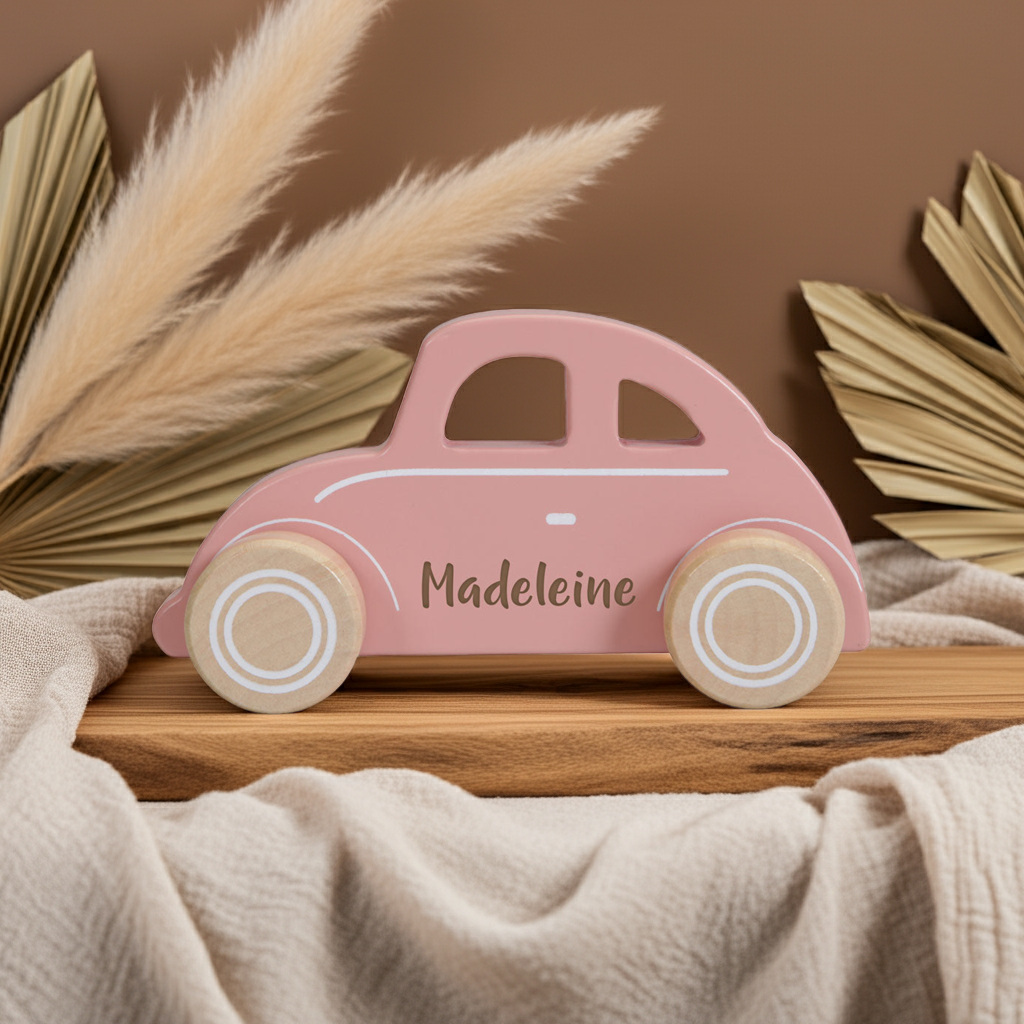 Voiture bois rose