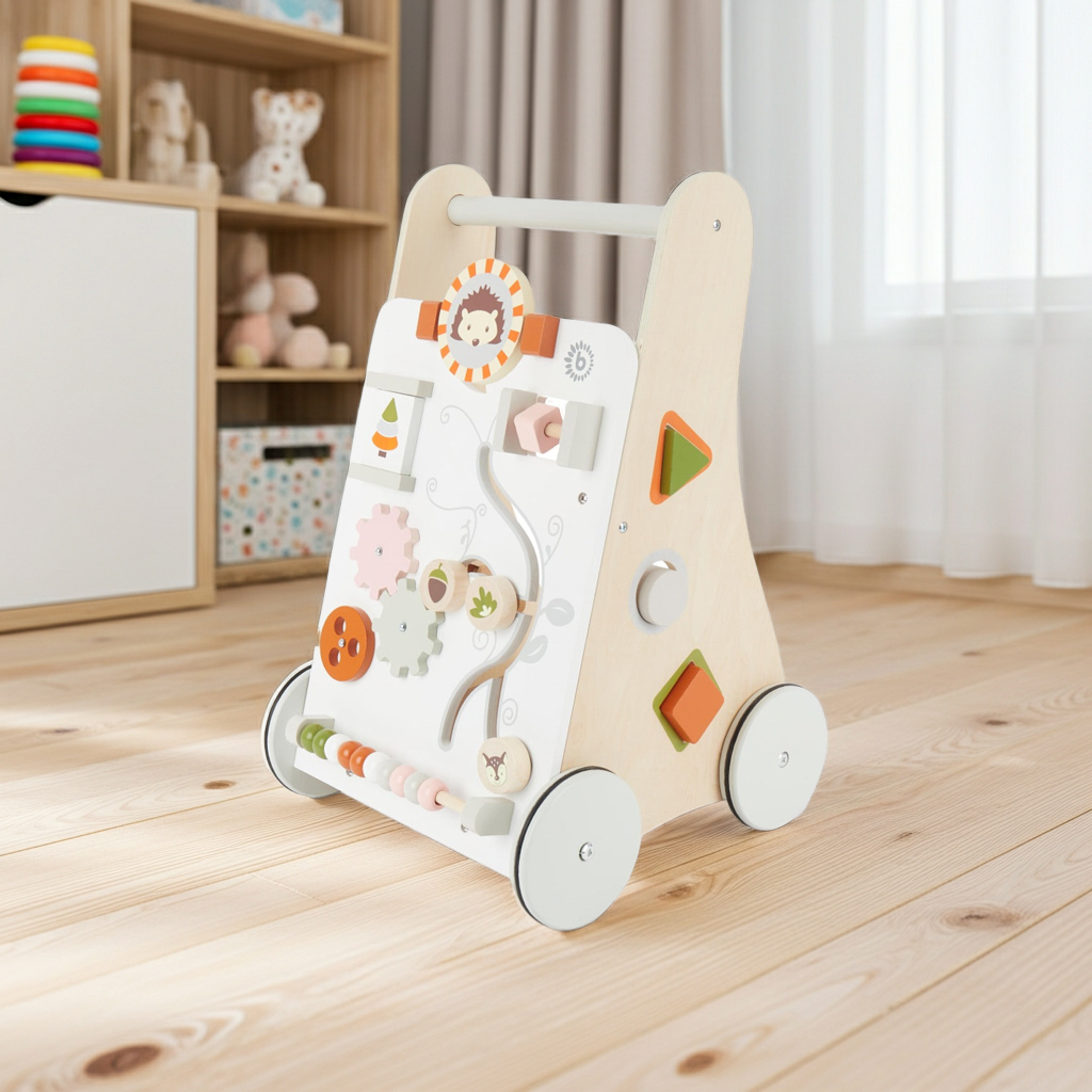 Wooden Walker with Forest Animals | bieco